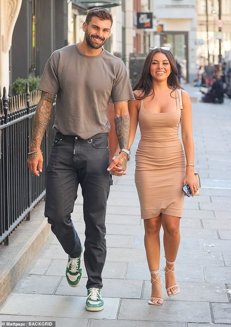 Love Island's Paige Thorne and Adam Collard put on a loved-up display in Soho | Daily Mail Online Paige Thorne Love Island, Paige Love Island, Adam Collard, Love Island Outfits, Soho London, Love Island, Daily Mail, Soho, Put On