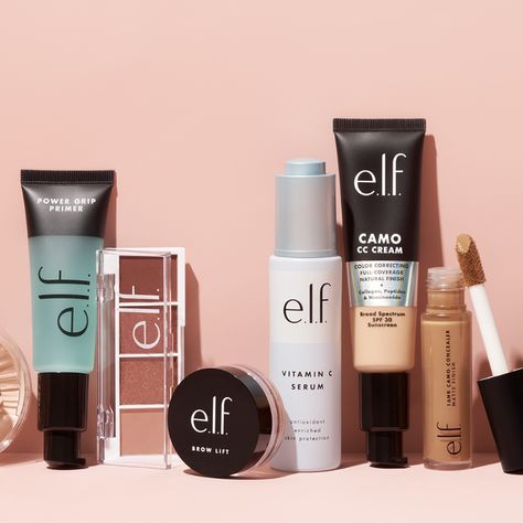 elf cosmetics Best Elf Makeup Products, Elf Products Makeup, Best Elf Makeup, Best Elf Products, Elf Beauty, Primer For Dry Skin, Everyday Sunscreen, Elf Products, Elf Face