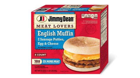 Jimmy Dean Breakfast Sandwiches, Sausage And Egg Mcmuffin, Easy Breakfast Sandwich, Muffin Breakfast, Jimmy Dean Sausage, Easy Breakfast Options, Egg And Cheese Sandwich, Instant Breakfast, Frozen Breakfast