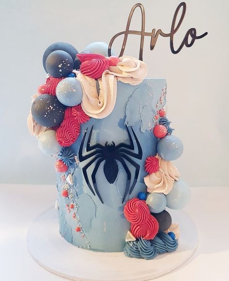 Team Spidey Birthday Cake, Girly Spiderman Cake, Spiderman Cakes, Spiderman Tier Cake, Spiderman Birthday Cake Two Tier, Spider-man Graduation Cake, Spider-man And His Amazing Friends Birthday Cake, Spiderman Birthday Cake, Candy Birthday Cakes