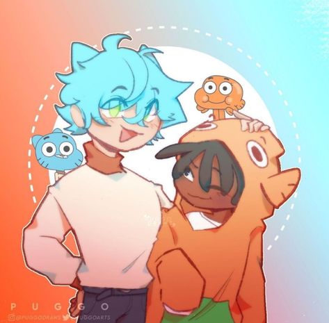 Darwin Watterson Human, Gumball Watterson Fanart, Gumball And Darwin Fanart, Darwin Fanart, Gumball Art, Tawog Fanart, Adventures Of Gumball, Gumball Fanart, Gumball Image