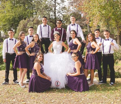 Quinceanera Chambelanes, Quince Picture Ideas, Quince Court, Quinceanera Court, Quinceañera Photoshoot Ideas, Court Pictures, Quince Pictures, Quinceanera Pictures, Quinceanera Photoshoot