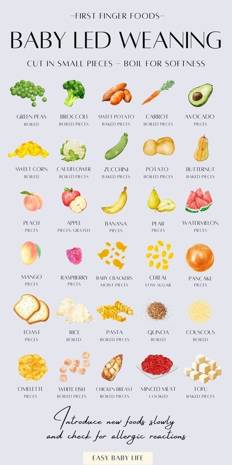 looking for easy finger foods for your baby or toddler? Bookmark this super handy baby finger foods chart, perfect for baby led weaning and healthy toddler snacks! Safe finger foods for baby from 6 months to feeding toddlers. Baby safe fruits, veggies, meat, grains.  (Also good for mamas who like: baby feeding, baby first foods, baby & toddler foods, healthy toddler meals,  healthy babies,  baby food recipes, DIY baby food, baby development, baby advice, and homemade baby food) Toddler Meals Healthy, Finger Foods For Babies, Finger Foods For Baby, Feeding Baby Solids, Baby Weaning Foods, First Finger Foods, Foods For Babies, Foods For Baby, 6 Month Baby Food