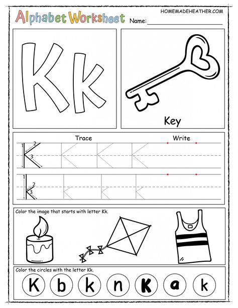 Letter K Printable Worksheet Letter K For Preschoolers Activities, Letter K Printables For Preschoolers, Letter K Preschool Worksheets, Letter K Activity For Preschoolers, Letter K Tracing Worksheet, Letter K Worksheets Kindergarten, Letter K Activities For Kindergarten, Letter K Preschool Activities, Letter X Worksheets For Preschoolers