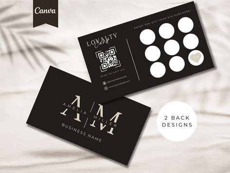 Loyalty Card | Loyalty Card Design | Salon Loyalty Card | Beauty Loyalty Card | Customer Rewards | Loyalty Card Template Canva Loyalty Card Design, Loyalty Card Template, Wellness Business, When You Are Happy, Design Salon, Beauty Salons, Business Icon, Loyalty Program, Customer Loyalty