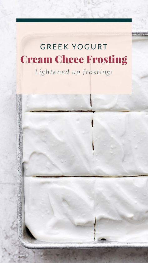 This Greek yogurt cream cheese frosting is the most delicious healthy cream cheese frosting we've ever had! Ww Cream Cheese Frosting, Greek Yogurt Cream Cheese Frosting, Freezing Cream Cheese, Yogurt Waffles, Greek Yogurt Cream Cheese, Healthy Cream Cheese Frosting, Greek Yogurt Frosting, Yogurt Cream Cheese, Healthy Cream Cheese