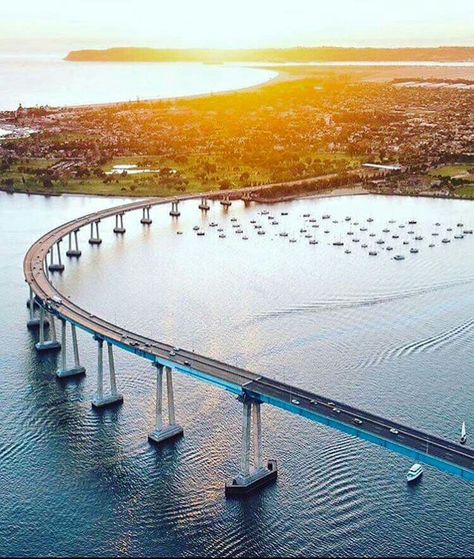 Coronado bridge, Coronado, San Diego, California // #sandiego #california Coronado Beach San Diego, Coronado Island San Diego, San Diego Bucket List, Coronado San Diego, Coronado Bridge, Coronado California, Visit San Diego, Coronado Beach, Coronado Island