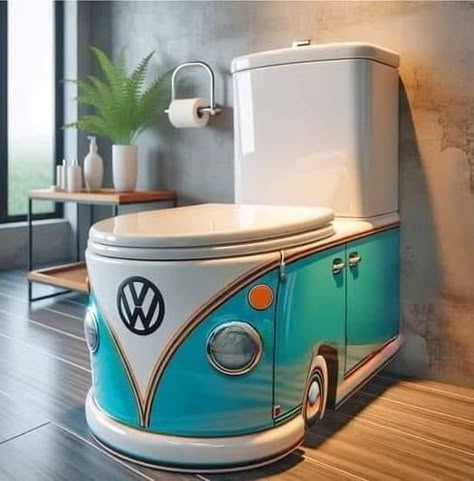 Weird Furniture, Vw Ideas, Kombi Home, Car Furniture, Bathroom Decor Ideas Colors, Volkswagen Bus, Cool Ideas, Vw Camper, Vw Beetle