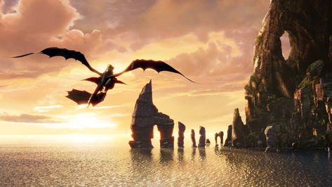 Beautiful picture of how to train your dragon Hiccup And Toothless, Hiccup And Astrid, Httyd Dragons, Beautiful Film, Dragon Trainer, Dragon 2, Night Fury, Dreamworks Animation, Train Your Dragon