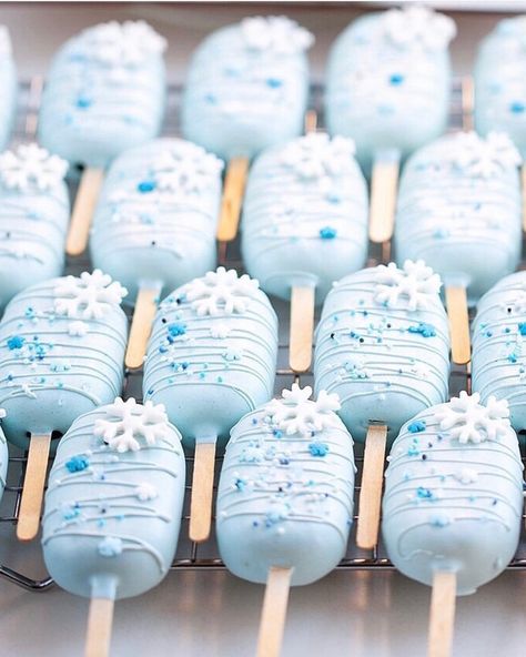 12pcs 1 dozen Decorated Cakesicles Snowflakes Cakesicles | Etsy Christmas Cakecicles, Cake Pops Christmas, Snowflakes Cake, Gluten Free Cake Pops, Macaroon Wedding Cakes, Frozen Themed Party, Pastel Frozen, Frozen Themed Birthday Cake, Popsicles Cake