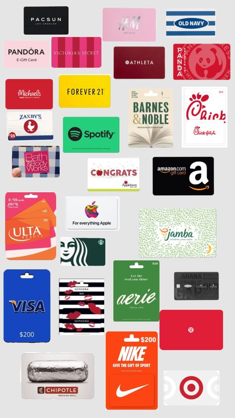 Gift card ideas Uptown Cheapskate, Gift Card Ideas, Girly Christmas Gifts, Preppy Gifts, Navy Gifts, Birthday Wishes For Myself, Birthday Gift Cards, Birthday Board, Birthday Wishlist