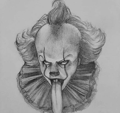 Creepy Sketches, Es Pennywise, Scary Drawings, Horror Drawing, Weird Drawings, Creepy Drawings, Losers Club, Horror Artwork, Joker Art