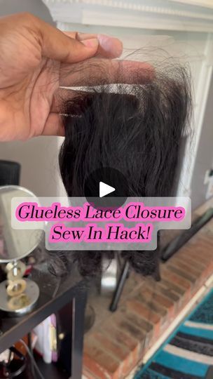 Glueless Ponytail, Frontal Quickweave Hairstyles, Lace Closure Sew In, Lace Front Sew In, Cute Sew Ins, Closure Weave, Frontals Sew In, Frontal Closure, Quick Weave