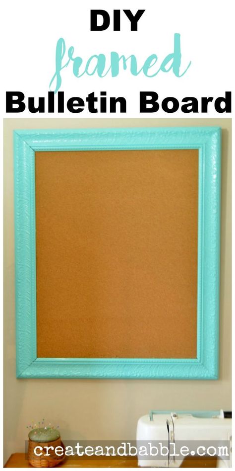 Learn how to make framed bulletin boards from old framed prints. I removed the glass and print and inserted cork board. The frame was painted with a glossy aqua paint. Aqua Room, Framed Bulletin Board, Cubicle Accessories, Diy Bulletin Board, Diy Cork Board, Locker Organization, Aqua Paint, Consignment Sale, Cork Boards