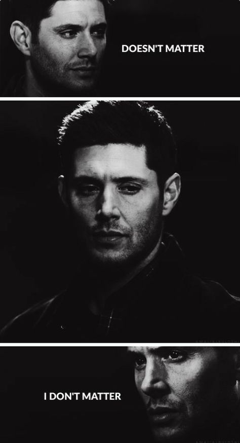 Dean Winchester Quotes, I Dont Matter, Michael Supernatural, Supernatural Merchandise, Cowboy Like Me, Supernatural Imagines, Supernatural Gifs, Jensen Ackles Supernatural, Supernatural Wallpaper