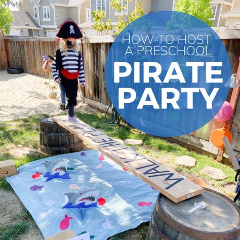 Host a Pirate Party for Kids - Toddler Approved Diy Pirate Ship, Birthday Party 30, Pirate Party Games, Kids Pirate Party, Pirate Ideas, Mermaid Pirate Party, Pirate Themed Birthday Party, Pirate Activities, Pirate Themed Birthday