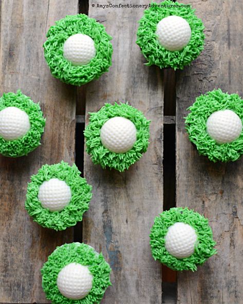 Golf Ball Cupcakes