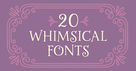 Sometimes a solid, serious font just won't do. This set of 20 whimsical fonts blend elements of classic children's book covers, hand-drawn scripts, and vintage signage for an otherworldly feel. - Creative Market Serious Fonts, Elegant Cursive Fonts, Creative Market Fonts, Childrens Book Cover, Vintage Signage, Whimsical Fonts, Writing Prompts For Kids, Classic Childrens Books, Doodle Fonts