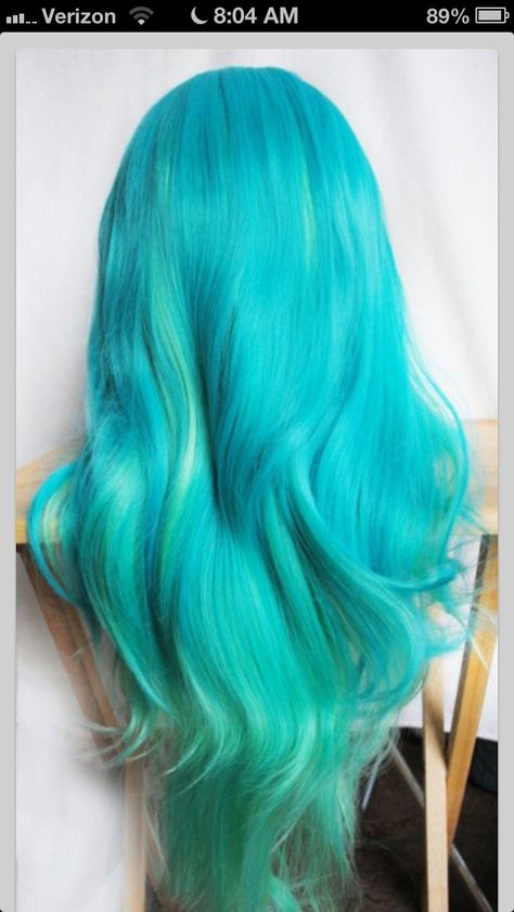 Aqua blue hair 2015 Hairstyles, Pastel Hair, Dye My Hair, Mermaid Hair, Rainbow Hair, Hair Envy, Grunge Hair, Dream Hair, Crazy Hair