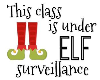 Under Elf Surveillance Sign, Elf Surveillance Sign Printable Free, Elf Surveillance Sign, Elf Signs, Elf Surveillance, Elf Ideas, Shelf Ideas, The Elf, Teacher Store