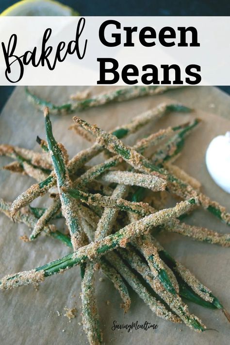 Baked Fresh Green Beans Oven, Baked Green Beans Oven Crispy, Viral Baked Green Beans, Green Bean Almond, Blanch Green Beans, Baked Green Beans, Snap Beans, Italian Breadcrumbs, Kinds Of Vegetables