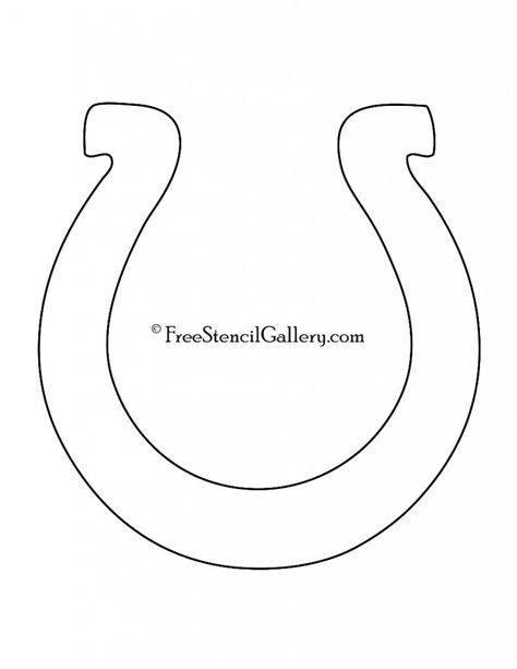 Horseshoe Template, Shoe Stencil, Horse Shoe Drawing, Kentucky Derby Party Decorations, Derby Party Decorations, Free Stencils Printables, Stencils Printables, Shoes Illustration, Kentucky Derby Party