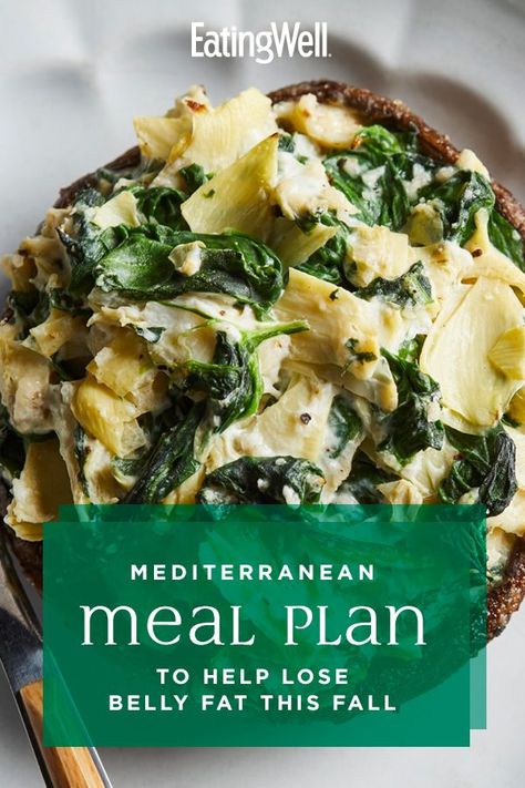 In this healthy meal plan, we combine research-backed flat-belly foods—like peanuts, avocado, artichokes and chickpeas—with 2020's best diet, the Mediterranean diet, to help you reduce your waistline while reaping the health benefits (and flavors!) of the Mediterranean. #mealplan #mealprep #healthymealplans #mealplanning #mealplanideas #healthyrecipes Mediterranean Meal Plan, Mediterranean Diet Food List, Mediterranean Recipes Healthy, Mediterranean Diet Recipes Dinners, Healthy Meal Plan, Flat Belly Foods, Mediterranean Diet Meal Plan, Mind Diet, Easy Mediterranean Diet Recipes