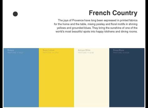 Literary Color Palettes by Pantone: Gustave Flaubert - French County Henning Larsen, Pantone Colour Palettes, French Country Bedrooms, Happy Kitchen, Renzo Piano, Country Bedroom, Table Of Contents, French Countryside, Color Psychology