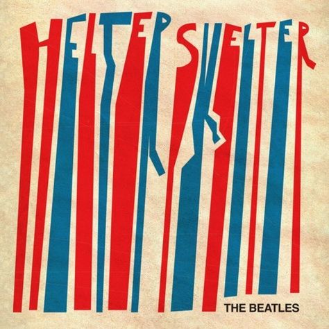 Helter Skelter Beatles, Typography Album Cover, Graphic Design Magazine, Helter Skelter, Beatles Music, Cool Album Covers, Beatles Art, Type Inspiration, Record Covers