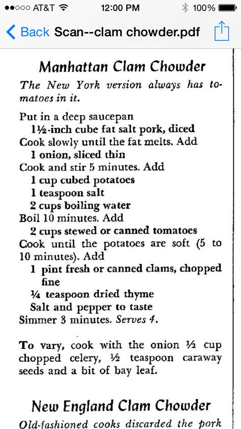 I prefer this recipe to the Rocky Point Manhattan Clam Chowder recipe Clam Chowder Manhattan Recipe, Red Clam Chowder Manhattan, Manhattan Clam Chowder Recipe, Best Clam Chowder Recipe, Clam Chowder Soup, Lobster Stock, Manhattan Clam Chowder, Lobster Bisque, Chowder Soup