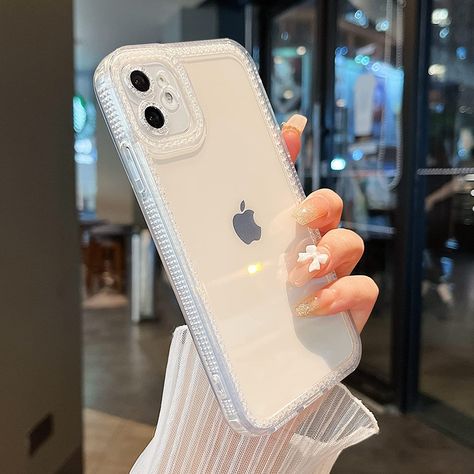 ✧Compatibility : Designed for iPhone 11 (6.1 inch), it fits your iPhone perfectly ✧Premium Material : Made of high:quality eco-friendly liquid silicone that resists yellowing, dust, and fingerprints, showing a perfectly clean phone at all times ✧All-round protection : 360°all round drop protection.Internal TPU bumper for shock and scratch resistance. Camera and screen raised design provides effective protection from drops, scratches and other impacts Baddie Phone Cases Iphone 11, Hello Kitty Phone Case Iphone 11, Crystal Mobile, Clean Phone, Clear Butterfly Phone Case, Daisy Iphone Case, Seashell Iphone Case, Iphone Case Protective, Stylish Phone Case