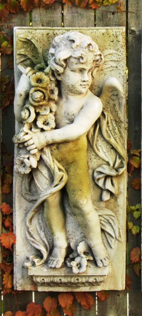 Garden Statuary, Charleston Gardens, Garden Angel, Garden Plaques, Garden Urns, Garden Angels, Angel Statues, Classic Outdoor, Garden Accents