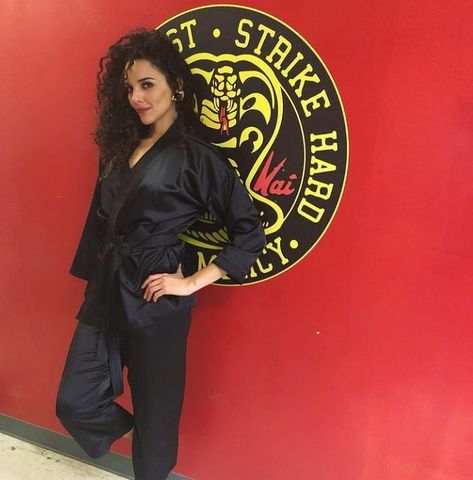 233 Likes, 6 Comments - Chris Ott Connie Morton (@cobrakaichrisandconnie) on Instagram: “There's just something about Carmen in a GI 😯🔥🐍 #vanessarubio #carmendiaz #cobrakaiseries…” Carmen Diaz, My Girl, Academic Dress, Dress Up, Actresses, On Instagram, Instagram