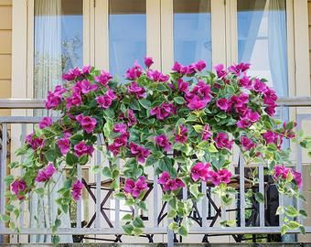 Hanging Plants Outdoor, Azaleas Garden, Artificial Plants Outdoor, Wedding Wall Decorations, Wedding Wall, Hanging Flower Wall, Hanging Flowers, Flowering Vines, Plastic Flowers