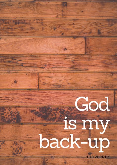 We worry about things all the time. Like, will I have enough money in the future? Will I be successful? Will I marry the right person? But one questions we always find ourselves asking is: If I fail, what is my back-up plan?  God is my back-up plan. If I fall, if I fail, if nothing goes my way. What will I fall back on? God. Trust that God has your back. If you believe this, you can fly without a fear of falling. #HisWords #Jesus #Christian #Quotes No One Has Your Back Quotes, Has Your Back Quotes, God Has Your Back, Fear Of Falling, Enough Money, Creative Instagram Photo Ideas, Fall Back, Be Successful, Your Back