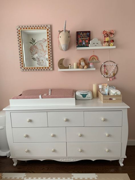 Baby girl nursery dresser/changing table Girl Nursery Changing Table, Baby Girl Nursery Dresser, Girl Nursery Dresser, Nursery Dresser Changing Table, Nursery Changing Tables, Dresser Changing Table, Girl Dresser, Nursery Changing Table