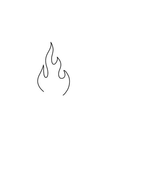 Fire Simple Tattoo, Single Line Flame Tattoo, Small Flame Tattoo Simple, Ide Tato Simple, Mini Flame Tattoo, Flame Line Tattoo, Fire Line Tattoo, Minimalist Flame Tattoo, Fire Tattoo Simple