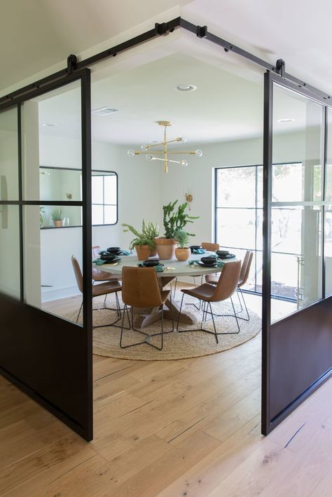 Colorado Kitchen, Attic Renovation, Attic Remodel, Sliding Glass Doors, Barn Doors Sliding, Wood Flooring, Natural Elements, Home Office Design, Modern Dining Room