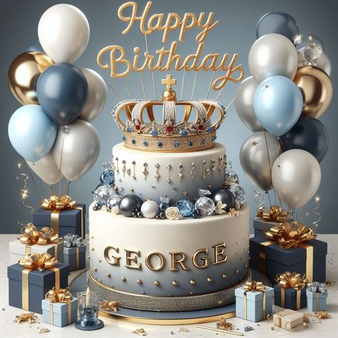 Happy Birthday George, Birthday Wishes Greetings, A Birthday Cake, Let's Celebrate, Lets Celebrate, Birthday Wishes, Birthday Cake, Happy Birthday, Finding Yourself