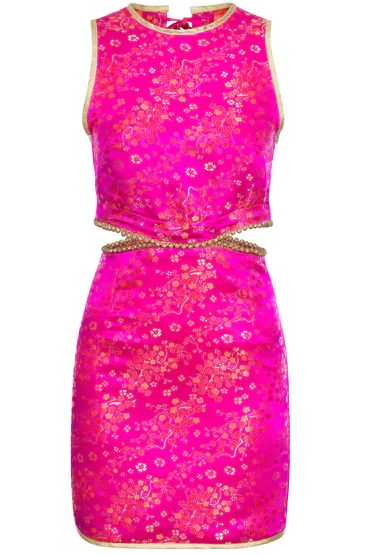 Cool Scarf, Cher Dress, Fuschia Dress, Curvy Hips, Vintage Inspired Outfits, Vintage Style Dresses, Halter Style, Gorgeous Fabrics, Bright Pink