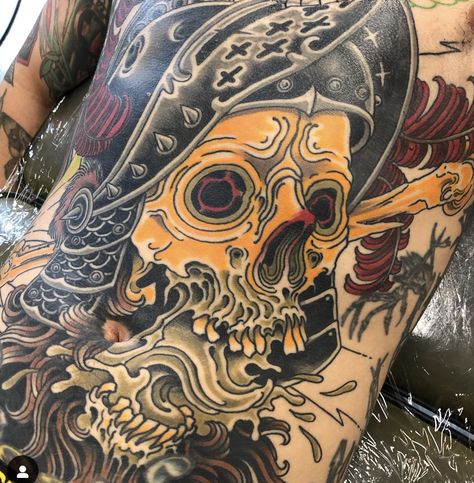 Derek Noble, Noble Tattoo, Practice Tattoos, Tramp Stamps, Traditional Skull, Skeleton Tattoo, Funky Tattoos, Skeleton Tattoos, Horror Tattoo