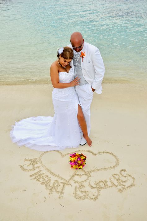 Jamaica Wedding @ Sandal's Montego Bay. | Destination Wedding Jamaican Beach Wedding, Jamaica Wedding Ideas, Jamaica Beach Wedding, Beach Wedding Pics, Jamaican Wedding, Dream Beach Wedding, Jamaica Wedding, Creative Wedding Photo, Beach Wedding Inspiration