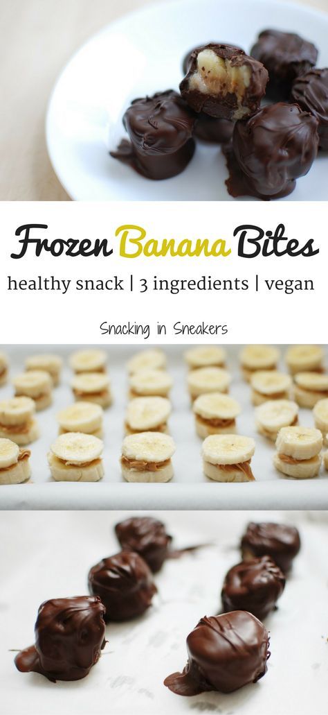 Healthy Banana Dessert, Frozen Banana Recipes, Healthy Fruit Desserts, Dessert Healthy, Banana Dessert Recipes, Frozen Banana Bites, Banana Bites, Banana Dessert, Frozen Chocolate