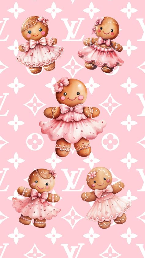 Ginger Bread Wallpaper, Pink Gingerbread Wallpaper, Iphone15 Wallpaper, Pink Christmas Wallpaper Iphone, Iphone Wallpaper November, Gingerbread Wallpaper, Pink Christmas Gingerbread, Pink Christmas Iphone Wallpaper, Pink Christmas Wallpaper