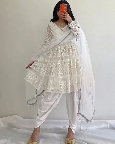 ₹1375 *💥*Launching New Designer Party Wear Look Top ,Dhoti Salwar and Dupatta *👌❤️* *Rate :- 1375 Free Shipping 🚚* R 🧵 *Fabric Detail* 🧵 *Top Fabric * :Faux Georgette With Heavy *Embroidery 5mm Sequence Work With Full Sleeve* *Top Inner* : Micro Cotton *Top Size* : Up To 42 Xl Free Size *(Fully Stiched)* *Top Length* : 33-34 Inches *Top Flair * : 2.5 Meter *Dhoti Salwar* :*Heavy Faux Georgette* *(Fully Stiched Dhoti Styles Xl size and Length is 41-42)* *Dhoti Inner* :Micro Cot... Frock Suit With Dhoti Salwar, Dhoti Salwar, Salwar Suit Designs, Full Sleeve Top, Georgette Tops, Pakistani Fancy Dresses, Designer Kurtis, Heavy Embroidery, Sequence Work