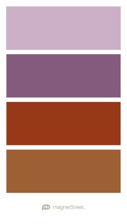 lavender, mauve, burnt orange, copper - custom color palette created at MagnetStreet.com Plum Wedding Colors, Dusty Rose Wedding Colors, Peach Color Palettes, Coral Colour Palette, Custom Refrigerator, Color Schemes Colour Palettes, Ikea Malm, Grey Color Scheme, Pastel Colour Palette