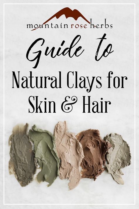 Guide to Types of Cosmetic Clay & Their Uses Coffee Facial, Mountain Rose Herbs, Homemade Lotion, Home Remedies For Hair, Skin And Hair Care, Skin Complexion, Natural Beauty Products, Skin Care Remedies, Beauty Diy