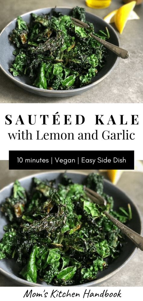 Kale Recipes Sauteed, Kale Side Dish, Kale Recipes Healthy, Fried Kale, Sautéed Kale, Vegetable Side Dishes Healthy, Garlic Kale, Baked Kale, How To Cook Kale