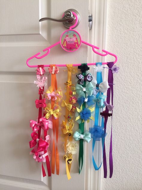 Baby Headband Holders, Headband Storage, Hair Clip Organizer, Bow Storage, Hair Accessories Holder, Organizing Hair Accessories, Rainbow Bow, Jewelry Box Diy