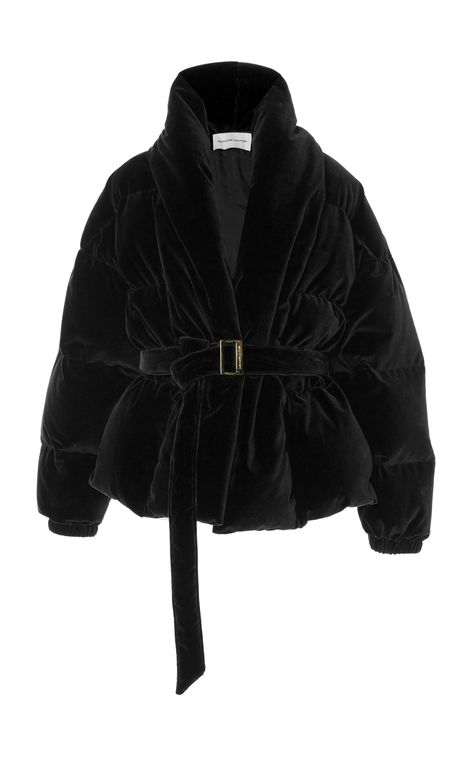 Velvet Puffer Jacket, Winter Coat Short, Piece Highlights, Elegant Outfit Classy, Chic Coat, Alexandre Vauthier, Velvet Jacket, Fashion Line, Fall Winter Outfits